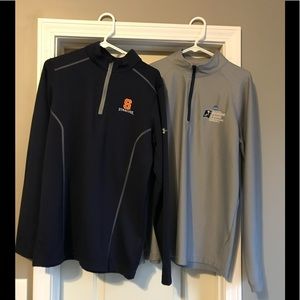Lot of 2 Under Armour Quarter Zip Pullover Size M